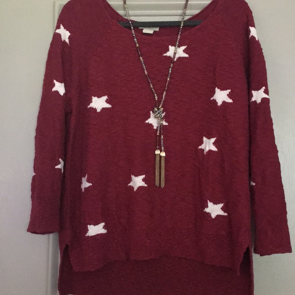 Lucky brand star spangled Sweater